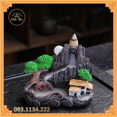 Thác khói trầm hương tặng 5 nụ trầm hương cao cấp xông trầm, thác khói non bộ tiểu cảnh trang trí đồ phong thủy.