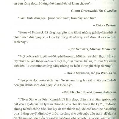 Nước Mỹ Chuyện Chưa Kể - Bản Rút Gọn - Oliver Stone, Peter Kuzick; Thảo Minh dịch