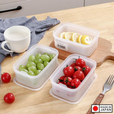 Hộp đựng thực phẩm 2 lớp Nakaya 600ml - Hàng nội địa Nhật Bản nhập khẩu chính hãng