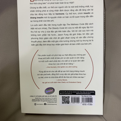 Giải Mã Bí Mật Giảm Cân - The Obesity Code -  Jason Fung - Hồ Thu Phương dịch - Tái bản - (bìa mềm)