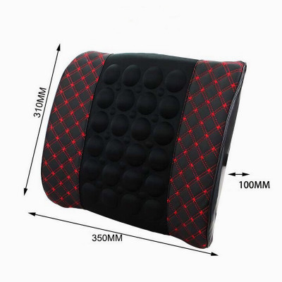 Gối đệm massage tựa lưng trên ô tô rung thư giãn giảm đau mỏi lưng vô cùng hiệu quả loại lớn 35cm (Tặng kèm quà tri ân) - Hàng chính hãng 