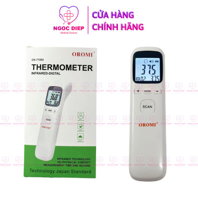 Nhiệt kế điện tử hồng ngoại OROMI CK-T1502 - Máy đo thân nhiệt - Hàng chính hãng