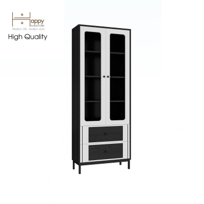 [Happy Home Furniture] TAKO, Tủ lưu trữ 2 cửa mở - chân sắt, 70cm x 30cm x 180cm ( DxRxC), TCM_142