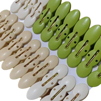 Vỉ 20 kẹp quần áo củ lạc cao cấp