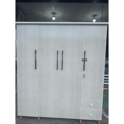 Tủ áo nhựa màu gỗ sồi loại tốt Juno Sofa 1m6 x cao 1m8 x sâu 48 