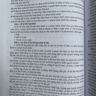 Chỉ dẫn tra cứu và áp dụng pháp luật về xử lý vi phạm hành chính  (được sửa đổi, bổ sung năm 2020) - Quyển 1 