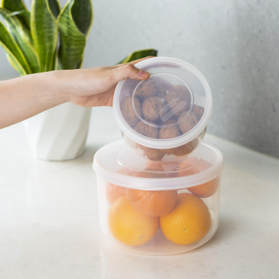 Bộ 3 hộp thực phẩm tròn Hokkaido 750-1500-2500ml