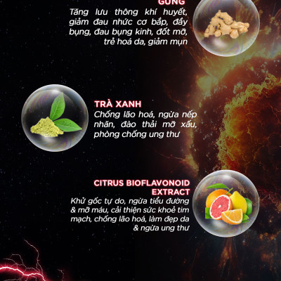 DMAXX thức uống bổ sung vitamin năng lượng không đường DAMODE 2 gói dùng thử màu đỏ