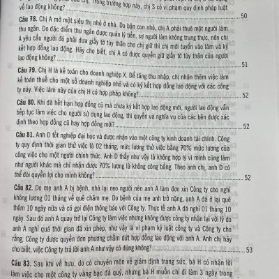 500 Câu hỏi và tình huống giải quyết các vướng mắc tranh chấp lao động