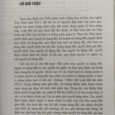 Kỹ năng giải quyết vụ án hành chính trong lĩnh vực Quản lý đất đai và thực tiễn xét xử của Tòa án nhân dân