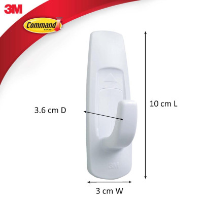 Móc Treo Kiểu Vuông Command 3M Chống Thấm Nước 2kg vỉ 1 cái