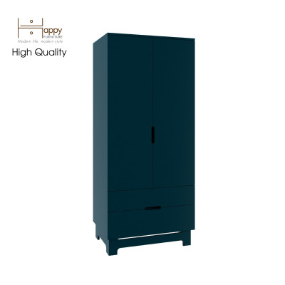 [Happy Home Furniture] MOLLY, Tủ quần áo 2 cánh mở - 2 ngăn kéo, 76cm x 54cm x 176cm ( DxRxC), TCM_106