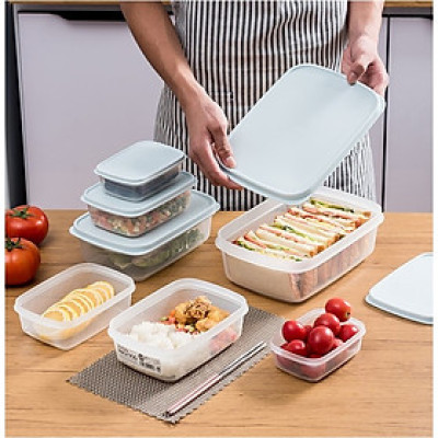 Hộp đựng thực phẩm nắp mềm Sanada, thân bằng nhựa PP cao cấp, kết hợp hoạt chất CEM-Bio kháng khuẩn an toàn - nội địa Nhật Bản 