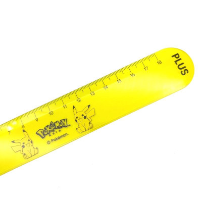 Thước Nhựa 18 cm Pokemon - Plus 900-V058