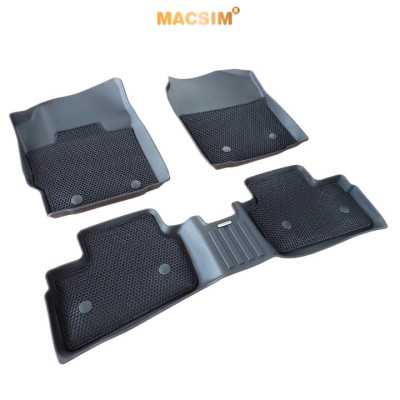 Thảm 2 lớp (sd3) dạng lưới lục giác cho Toyota yaris Cross 2023+ bề mặt cao su siêu sạch nhãn hiệu Macsim
