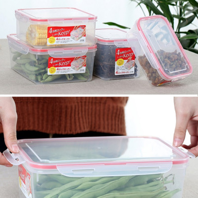 Set 03 hộp thực phẩm chữ nhật inomata (700ml + 1300ml + 2300ml) - Hàng nội địa Nhật Bản |#Made in Japan|