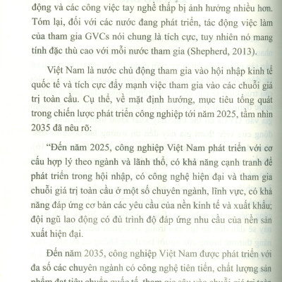 Thay Đổi Cơ Cấu Việc Làm Và Thu Nhập Của Lao Động Việt Nam Trong Bối Cảnh Tham Gia Vào Chuỗi Giá Trị Toàn Cầu (Sách chuyên khảo) - TS. Phạm Minh Thái (Chủ biên)