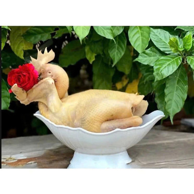 Bát đựng gà ngày tết có cỗ bàn gia đình chất liệu melame siêu bền hình thuyền đẹp mắt. Bát đựng gà nguyên con, bát đựng hoa quả gọn gàng vô cùng tiện dụng