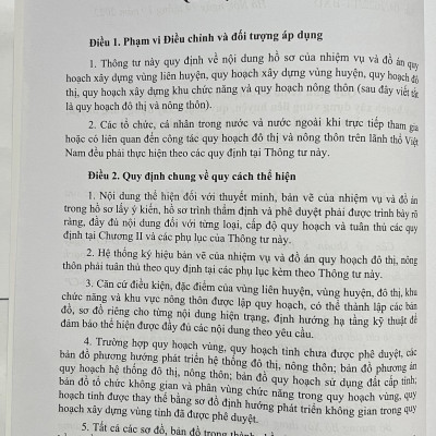 Sách - Văn Bản Quy Định Về Hồ Sơ Nhiệm Vụ Và Hồ Sơ Đồ Án Quy Hoạch Xây Dựng