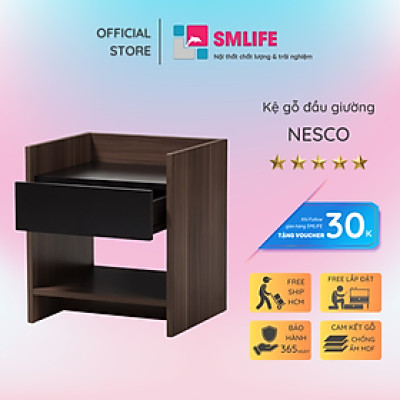 Kệ đầu giường nhỏ gọn thiết kế đa năng SMLIFE Nesco