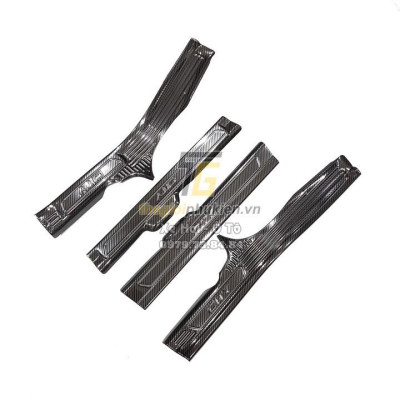 Bộ Ốp bậc cửa, Nẹp bước chân dành cho Honda City 2015-2021 vân Carbon