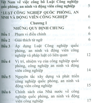 Luật Công Nghiệp Quốc Phòng, An Ninh Và Động Viên Công Nghiệp Năm 2024