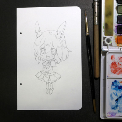 Giấy vẽ màu nước giấy lên màu đẹp tự nhiên, giấy vân nhẹ 40 tờ bo góc khổ (11 x 17.5) cm NA393 Green Art - Hàng chính hãng