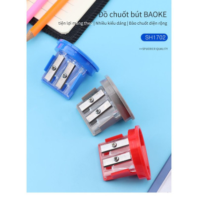 Combo 4 Cái Chuốt Gọt Bút Chì 2 Lỗ- BAOKE/SH1702