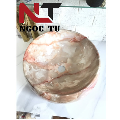 CHẬU RỬA MẶT, LAVABO ĐẶT BÀN NGỌC BÍCH NHẬP KHẨU CAO CẤP CHÍNH HÃNG GROVES NT1