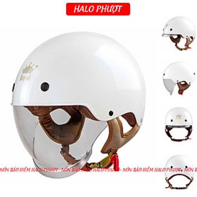 Mũ bảo hiểm xe máy nửa đầu Royal M239 kính âm