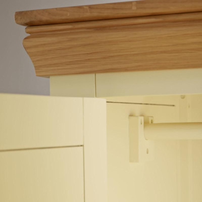 Tủ Quần Áo 2 Cánh Country Cottage Gỗ Sồi Ibie - Trắng