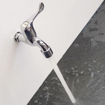 Vòi hồ nhựa ABS mạ Chrome Eurolife EL-HN03 (Trắng bạc)