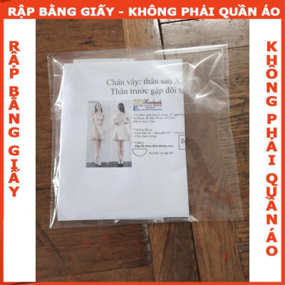 Rập giấy A0 đầm A tay lỡ mã R273 (BẢN VẼ)