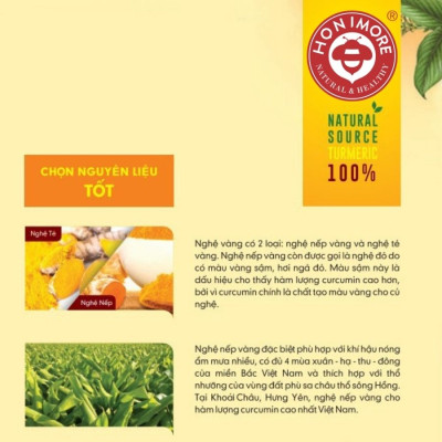 Combo 3 hũ Mật ong rừng tinh nghệ Honimore 360g  - giúp hỗ trợ cải thiện dạ dày