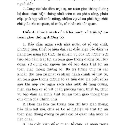 Luật trật tự, an toàn giao thông đường bộ năm 2024 - bản in 2024