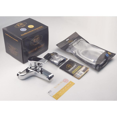 Củ sen nóng lạnh Đồng mạ Chrome Eurolife EL-AZA01 (Trắng bạc)