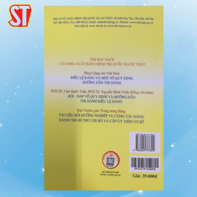 Sách - Tài Liệu Hướng Dẫn Đại Hội Chi Bộ Nhiệm Kỳ 2022 - 2025 - NXB Chính Trị Quốc Gia