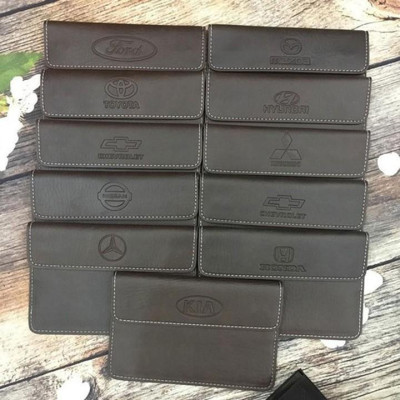 Ví đựng giấy tờ ô tô Hyundai Da Cao Cấp, Ví da đựng giấy tờ xe ô tô