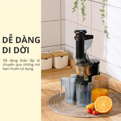 Máy Ép Trái Cây Mishio MK313 motor đồng máy nặng 5.2Kg - Hàng Chính Hãng