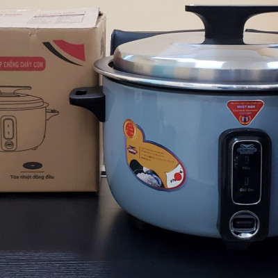 Nồi cơm điện công nghiệp 8.5L Ladomax có vỉ inox chống nấu cơm cháy, dùng cho quán cơm, nhà xưởng, căn tin-Hàng chính hãng