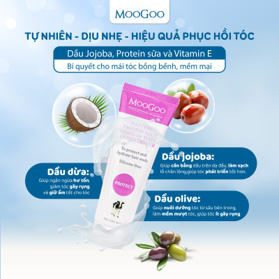 Dầu gội đầu dịu nhẹ cho bé không SLS, Sulfate, cho bé, da nhạy cảm MooGoo