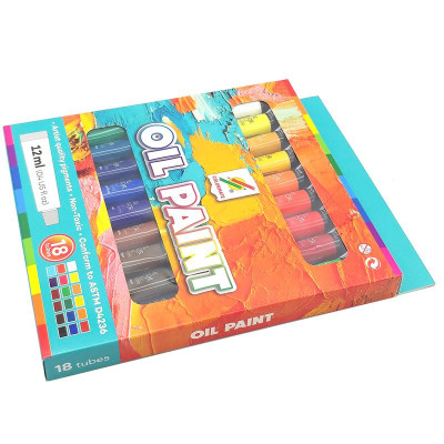 Hộp 18 Tuýp Màu Sơn Dầu 12 ml - Colormate 113240