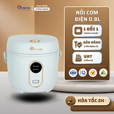Nồi Cơm Điện Chính Hãng SOWUN SW699 0.8L, Lòng Nồi 5 Lớp Dày Dặn, Phủ Lớp Chống Dính Cao Cấp