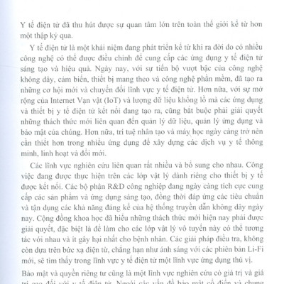 Hệ Thống Thông Minh Cho Y Tế Điện Tử - Công Nghệ Wban, Bảo Mật Và Ứng Dụng
