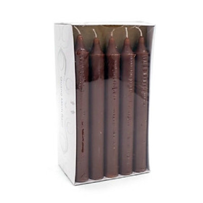 Hộp 15 cây nến thơm thẳng Quang Minh Candle FTRAMART EDC2317 cao 15cm (Nâu đậm)