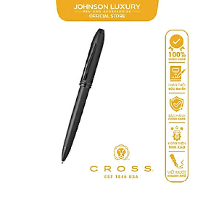 Bút ký doanh nhân cao cấp Cross dòng Townsend PVD đen họa tiết vi khắc