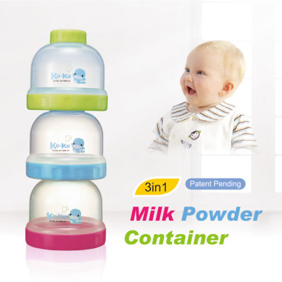 HỘP CHIA SỮA ĐA NĂNG CHO BÉ 3 NGĂN KUKU - KU5465A