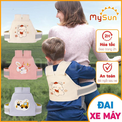 Đai đi ngồi xe máy an toàn cho bé 1 2 3 tuổi đai em bé ngồi xe máy MySun