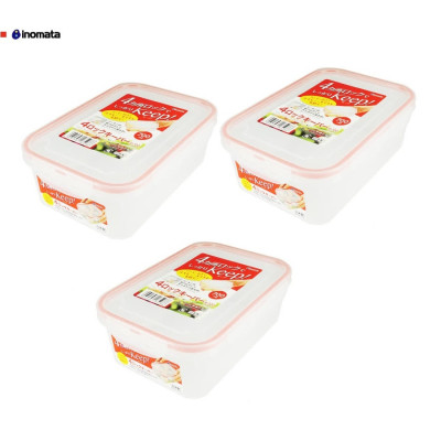 Bộ 03 hộp thực phẩm Inomata 700ml hàng nội địa Nhật Bản No.1850#