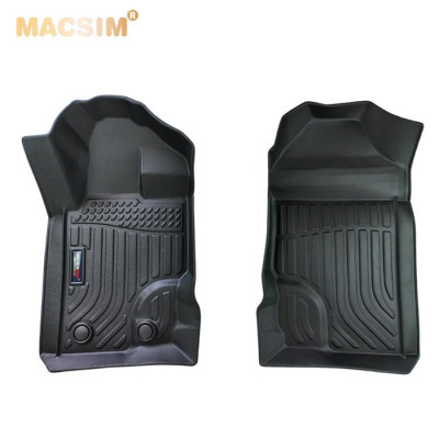 Thảm lót sàn xe ô tô Ford Raptor 2022 + Nhãn hiệu Macsim chất liệu nhựa TPE cao cấp màu đen